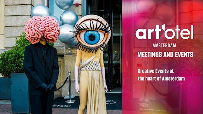 Unforgettable events immersed in the artistic setting of our sister hotel next door, art'otel Amsterdam - video thumbnail