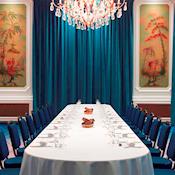 Mogador venue space (in dinner set up) - Paris Marriott Opera Ambassador Hotel