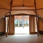 The Tipi from the inside - Mount Cook Adventure Centre